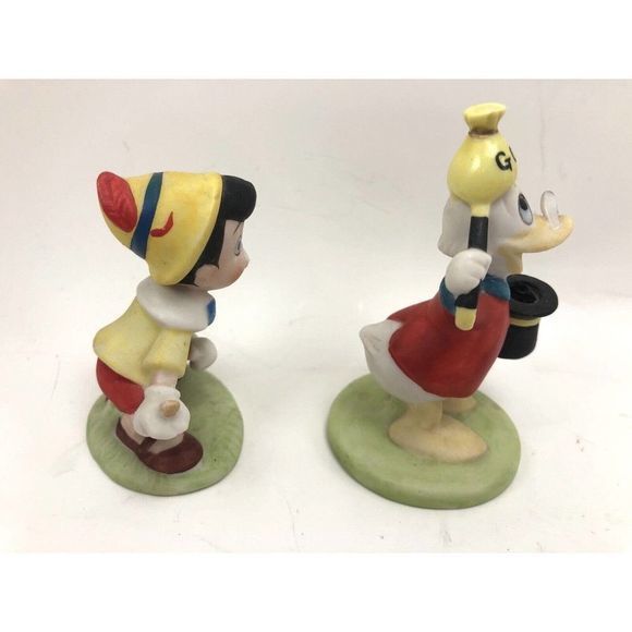 Vintage 1987/88 Disney Collection Pinocchio/Scrooge Porcelain Figurine‎ 3" Cake - Picture 4 of 8